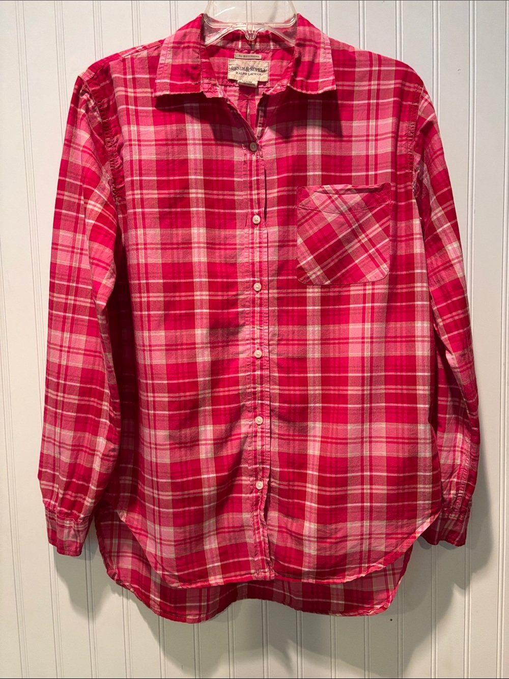 Denim & Supply Women’s Ralph Lauren Long Sleeve Boyfriend Shirt Sz M